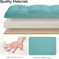 thumbnail image 3 of 47" Velvet Storage , Upholstered Bed  with Storage, End of Bed Ottoman with Wooden Legs,Bedside Storage  for Bedroom, Living Room, or Entryway, Teal, 3 of 7