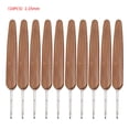 thumbnail image 1 of Ganchos de ganchillo, mango de bambú, agujas de coser, herramientas de bordado, una sola cabeza, 2,25 mm 10 Piezas Eigraketly HA006418-08, 1 of 6