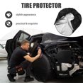 thumbnail image 3 of FONWILYO 2Pcs Black Rv Spare Tire Covers for Trailer Wheel Protector with Dirt and Maintenance Shield, 3 of 8