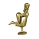 thumbnail image 3 of Mini estatua de niña, escultura de resina, figura de niña en miniatura para comedor o oficina Dorado, 3 of 9