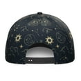 thumbnail image 4 of Gothic Moon Star Baseball Cap – Dark Cosmic Celestial Snapback Hat, Lightweight Gift for Men, Women, Runners, 4 of 7