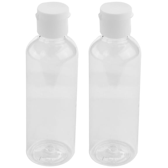 2025 New! 8 x 100Ml Plastic Clear Flip Bottles Travel Shampoo Lotion Cosmetic Container