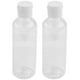 thumbnail image 1 of 8 botellas de plástico transparente de 100 ml con tapa para viajes, champú, loción, envase cosmético, 1 of 8