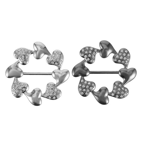 

2 Pcs All-match Dress Corner Knot Fashion Alloy Buckles Practical Scarf Buckles