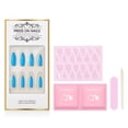 thumbnail image 1 of ibcccndc Press-on False Nail Kit Bright Color Waterdrop Shape Nail Art Tips Tools, 1 of 8