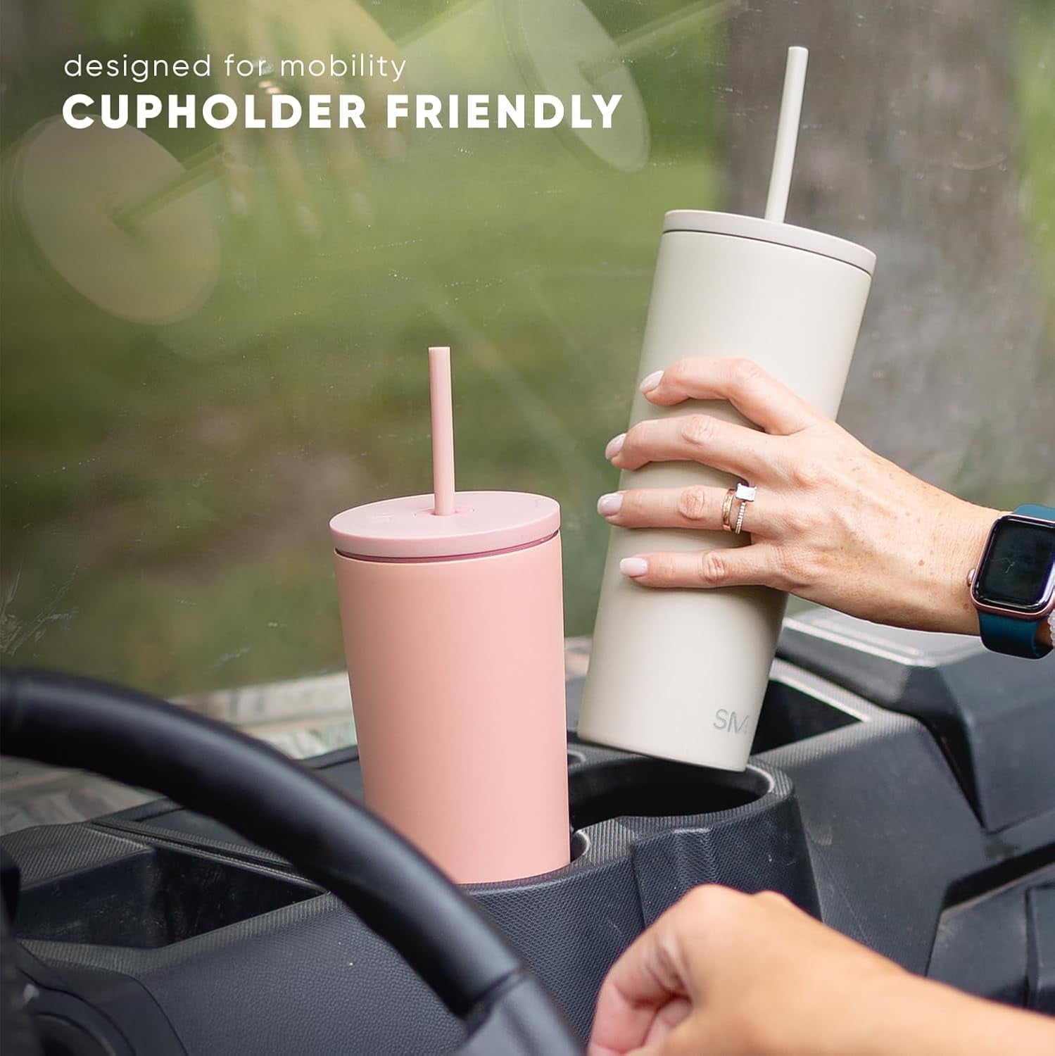 Gobelet Isotherme De 1200 Ml Avec Poignée Et Paille Avec Couvercle Et Paille - En Acier Inoxydable - Tasse De Voiture - Tasse Pour Sports De Plein Air - Cadeau De Voyage (anthracite