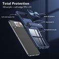 thumbnail image 6 of SOATUTO for Samsung Galaxy Z Fold 4 Case Built in Slide Camera Cover Premium Clear Heavy Duty Shockproof Coverage Protective Case Cover for Samsung Galaxy Z Fold 4 5G 2022 - Blue+Pink, 6 of 6