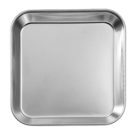 

Homemaxs 1pc Stainless Steel Dinner Plate Food Serving Plate Durable Fruit plate