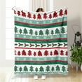 thumbnail image 4 of MOQIN Christmas Throw Blanket, Christmas Decorations Blankets and Throws, Winter Cozy Holiday Cabin Throw for Sofa Couch - 40” x 30" Red Snowflake Blankets, 4 of 9