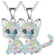 thumbnail image 3 of Dije Gatita y Cadena, MXKCE-002, 2Pzas, Gato/Circonia, Plata, Metal, Cadena y Dije, 3 of 3