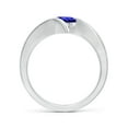 thumbnail image 2 of ANGARA Natural Bar-Set Solitaire Round Tanzanite Bypass Ring in 925 Sterling Silver for Women (Size-6mm) | December Birthstone, Birthday, Anniversary, Jewelry Gift for Women | Natural Tanzanite Ring, 2 of 9