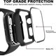thumbnail image 5 of 8 Pack Apple Watch Case for Series 1/2/3 38mm, Apple Watch Cover with Tempered Glass Screen Protector, Hard PC Protective Bumper for iWatch Series 1/2/3, 5 of 5