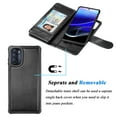 thumbnail image 4 of Takfox For Motorola Moto G Stylus 5G 2022 Wallet Case, PU Leather ID Credit Card Holder Folio Flip Cover [9 Card Slots] [Magnetic] Detachable Case & Strap,Black, 4 of 7