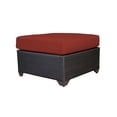 thumbnail image 4 of Afuera Living Contemporary Patio Wicker Ottoman in Terracotta, 4 of 6