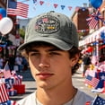 thumbnail image 4 of Vietnam War Veteran Hat Embroidered Military Baseball Cap Adjustable Cotton Polyester Dad Gift, 4 of 6