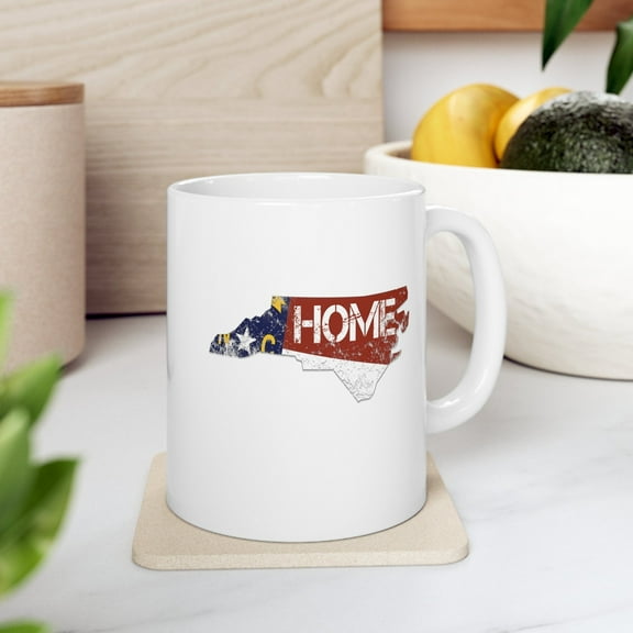North Carolina 11 oz Coffee Mug - State Pride White Ceramic Gift