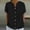 Black Tops, variant on CUSTG Women Casual Shirts Summer Solid Color Ladies' Short Sleeve New Tops With A SmV Neck And Loose Buttons Birthday Blouse