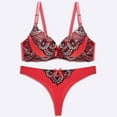 thumbnail image 1 of LSLJS Fashion Women with Steel Rings Print Sexy Lace Underwear Ladies Lntimates Set Lingerie Sets, Lingerie Sets, 1 of 5