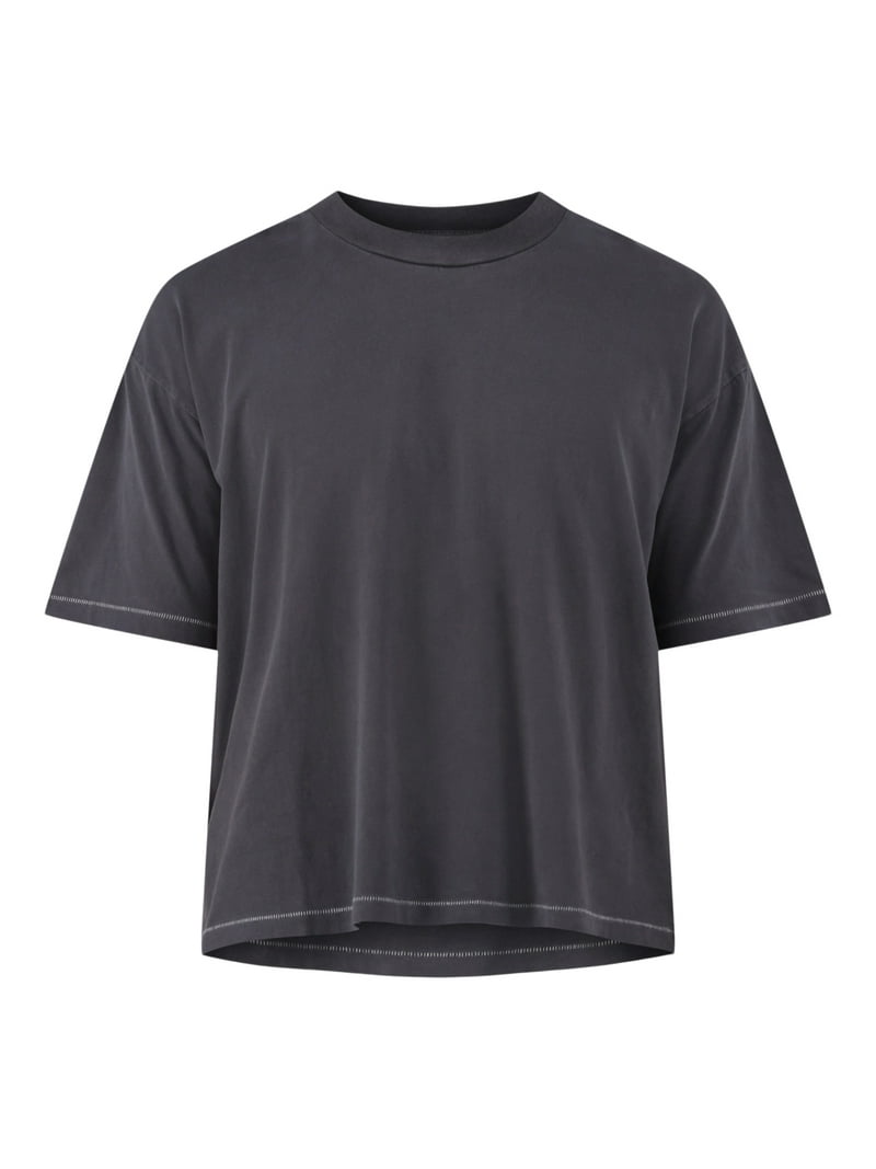 No Boundaries Men's Oversized Cropped Tee 2-Pack, Cotton, Sizes XS