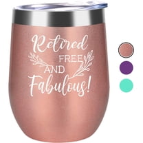 Retired Free and Fabulous - Fun Happy Retirement Gifts for Women - Retirement Gifts for Women, Men, Coworkers, Sisters, Colleague, Mom, Aunt, Grandmother, Boss, Best Friends, Teachers, Nurses, Retiree