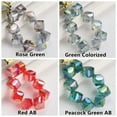 thumbnail image 5 of U8MO 10pcs 9mm Diagonal Hole Cube Faceted Crystal Glass Loose Beads for DIY Jewelry-Jade Half Wine, 5 of 8