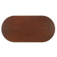 thumbnail image 6 of Safavieh Chakun Glam Oval Ash Veneer Coffee Table, Walnut, 6 of 10
