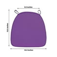 thumbnail image 3 of Efavormart PURPLE Chiavari Chair Cushion Chair Pad with Attachment Straps Party Event Decoration - 2" Thick--PACK OF 5, 3 of 7