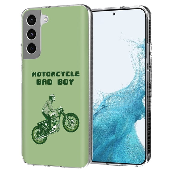 TalkingCase Slim Case Cover Compatible for Samsung Galaxy S22 Plus+ 5G, motorcycle badboy Print, Lightweight,Flexible,Soft, USA