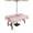 Pink, variant on Pink Flamingo Outdoor Tablecloth with Umbrella Hole, Summer Tropical Flamingo Hawaii Animals Spillproof Waterproof Outdoor Table Cover, Patio Tablecloths for Party/Garden/Picnic, Square 54"x54"