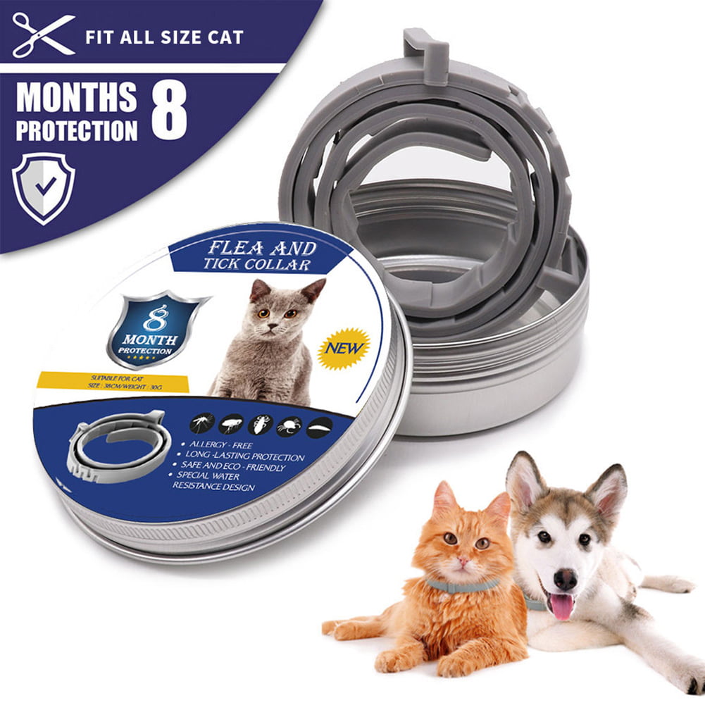 Cat Flea Collar Adjustable Anti Flea and Tick Control Protection for Dogs Cats 
