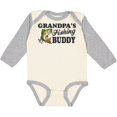 thumbnail image 3 of Inktastic Grandpa's Fishing Buddy Boys Long Sleeve Baby Bodysuit, 3 of 5