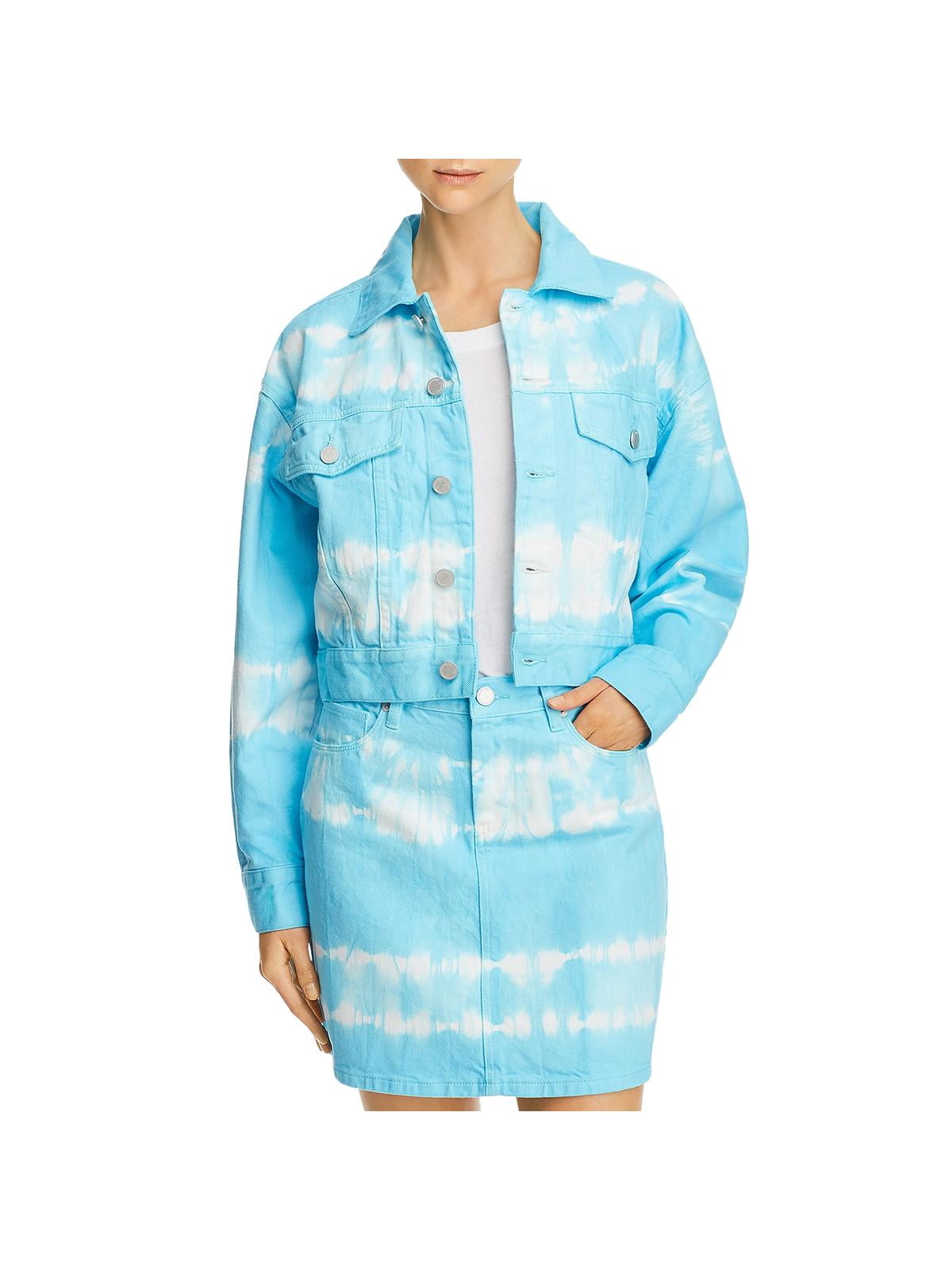 BLANKNYC] Womens Cropped Tie-Dye Denim 