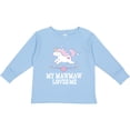 thumbnail image 3 of Inktastic Mawmaw Loves Me Girls Grandchild Unicorn Girls Long Sleeve Toddler T-Shirt, 3 of 5