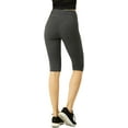 thumbnail image 4 of TheLovely Women & Plus Soft Cotton Active Stretch Workout Biker Shorts (21") with Wide Wastband, 4 of 4