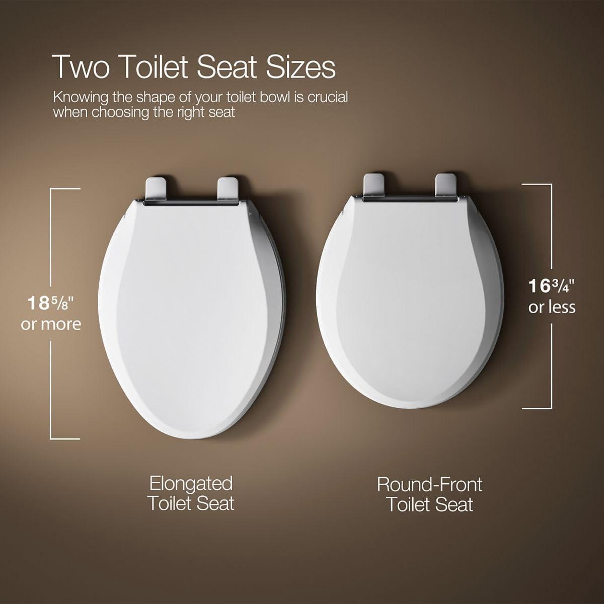 25876-0 Hyten 3" Height, Elevated Soft Close Round Toilet Seat, Contoured Seat with Grip-Tight Bumpers, Quick-Attach Hardware, White