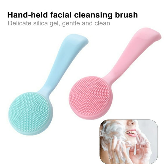 AURORA TRADE Facial Cleansing Brush Skin-friendly Blackhead Removing Handheld Gentle Exfoliating Facial Cleansing Brush for Girl