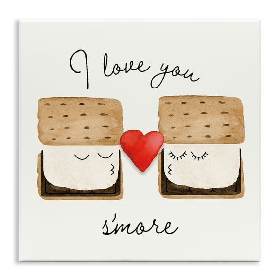 Stupell Industries Love You S'more Food & Beverage Painting Unframed Art Print Wall Art, 12 x 12