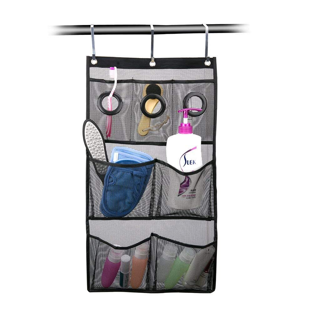 Shower Curtain Mesh Shower Caddy Hang Pogah Bath Toy Organizer Shower-Storage 