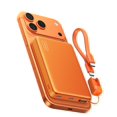 thumbnail image 1 of Power Bank INIU Slim 10000mAh Qi2 25W inalámbrico naranja, 1 of 8