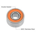 thumbnail image 2 of ABEC-7 Hybrid Ceramic Ball Bearing, 440C Stainless Steel Race Ceramic Ball S693C-2OS (3*8*4), 2 of 4