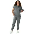 thumbnail image 4 of Hanes Womens Scrubs Mandarin Collar Scrub Top, Comfort Fit, Pockets, Sizes XS-3XL, 4 of 9