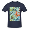 thumbnail image 4 of Bingfone Retro Seamless Flying Butterflies Men'S Loose Fit Short-Sleeve Pocket T-Shirt, 4 of 7