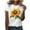 #Multicolor, variant on Womens T-shirts Short Sleeve Round Neck Floral Print T-shirt Multicolor XXL