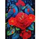 thumbnail image 1 of Cuadros Decorativos 5D bricolaje ronda completa taladro diamante pintura loro Kit decoración del hogar (sz3400) Wdftyju de costura negro 4 estilos, 1 of 9