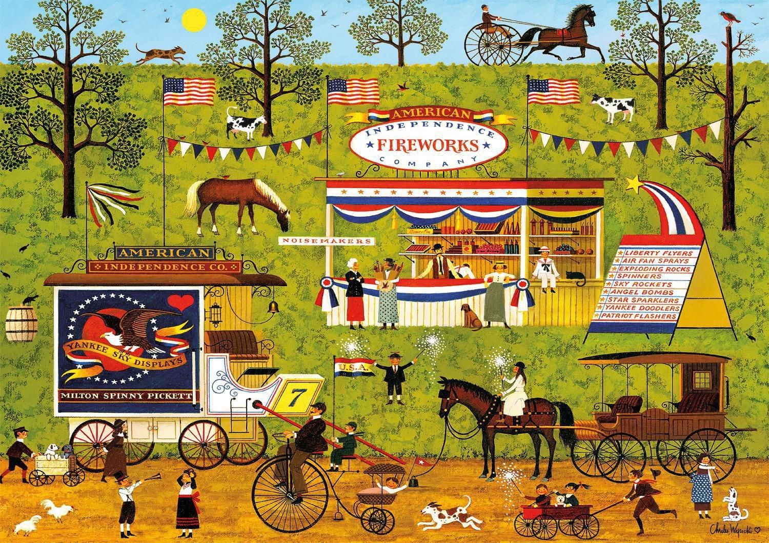 Buffalo Games - Le puzzle Americana - Bang, Boom, Bam & Pow - en 500 pièces