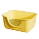 thumbnail image 1 of Inodoro desmontable antisalpicaduras para perros con pala para interiores y otras mascotas (conejos). amarillo, 1 of 9