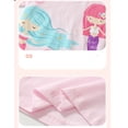 thumbnail image 6 of Bellafa Toddler Girl Clothes 2-7 Years Girls Outfit Short Sleeve Mermaid Graphic Top+ Long Pants 2Pcs Spring Summer Set, 6 of 8
