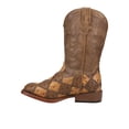 thumbnail image 3 of Roper Boys Bird Blocks Ostrich Square Toe Cowboy   Mid Calf Western Boots, 3 of 5