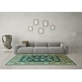 thumbnail image 3 of Ahgly Company Indoor Rectangle Oriental Light Blue Industrial Area Rugs, 8' x 10', 3 of 4