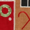 thumbnail image 4 of Merry & Bright by Levtex Home - Gnome for the Holidays - Decorative Pillow (14x15in.) - Gingerbread House - Reversible, 4 of 4